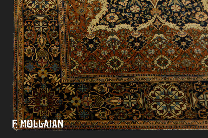 Antique Persian Kashan Mohtasham Rug n°:11052993